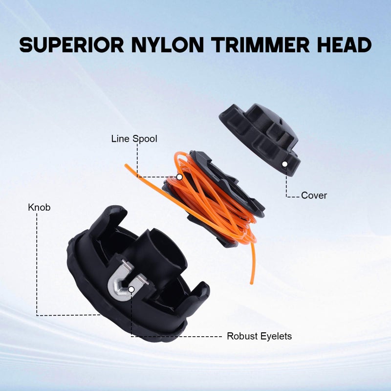 Buckbock Speed Feed 400 Trimmer Head for Echo SRM 225 SRM210 SRM230 SRM250 SRM251 SRM260 SRM261 PAS210 PAS225 PAS230 PAS260 Shiandaiwa T195S T220 T222 T230 T231 Trimmer Bump Feed - Image 5